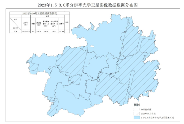 貴州省自然資源廳2023年1-10月遙感影像獲取情況公告4